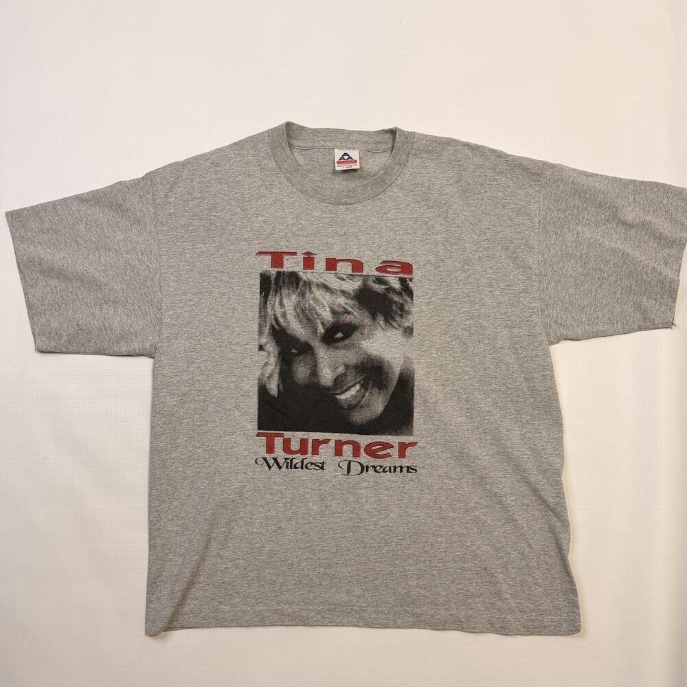 Vintage Tina Turner Wildest Dreams Shirt Mens XL Gray 1997 Tour Concert 90s - Picture 1 of 11